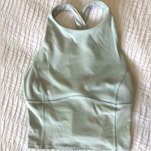 Lululemon Light Blue Cropped Tank - Size 4